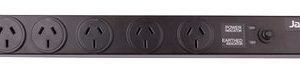 1RU 6 outlet 19" rack mounted powerboard with surge protection